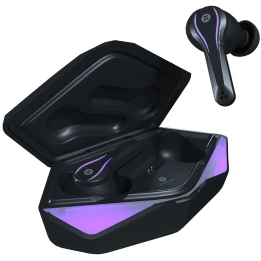 Imagen 1 de Audífonos Gamer Inalámbricos Primus PWH-200 c/Mic Caja Carga 400mAh Color negro