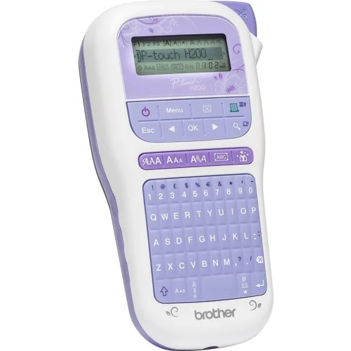 Imagen 2 de Rotuladora Brother Ptouch PTH200, 20mm/s LCD Teclado QWERTY Núm. 250 Simb Morada