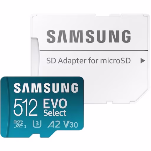Imagen 0 de Samsung EVO Select microSDXC 512 GB UHS-I (Speed Class 3 / Video Speed Class 30) (MB-ME512KA/AM)