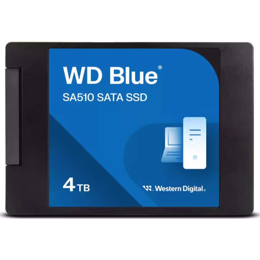 Imagen 0 de Unidad SSD Western Digital Blue SA510 4TB 2.5" 7mm SATA 6Gb/s Le560MBs Es520MBs