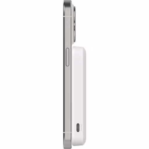 Imagen 5 de Bateria 5.000 mAh BoostCharge Pro carga magnetica Qi2 15W Belkin blanco
