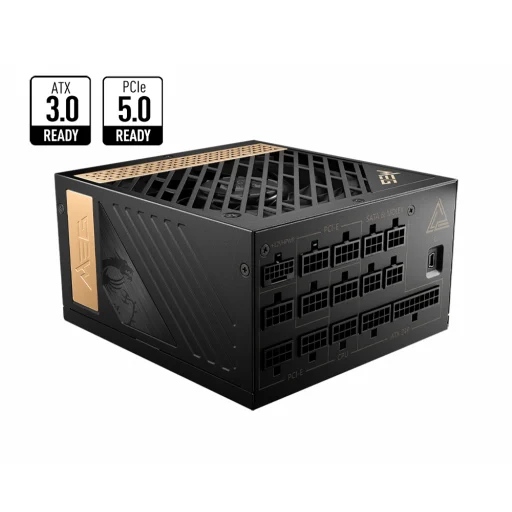 Imagen 0 de Fuente de Poder MSI MEG AI1300P PCIE5 80 Plus Platinium 1300W Full Modular ATX