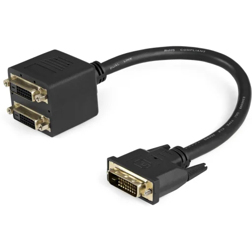 Adaptador de cable HDMI (M) a DVI-D (F) (DVI-D Dual Link 24+1) Adaptador  DVI hembra a HDMI macho con conector chapado en oro Convertidor Full HD  1080P