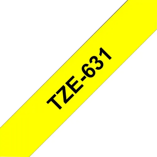 Imagen 2 de Cinta Brother TZE-631 Negro sobre Amarillo 12mm 