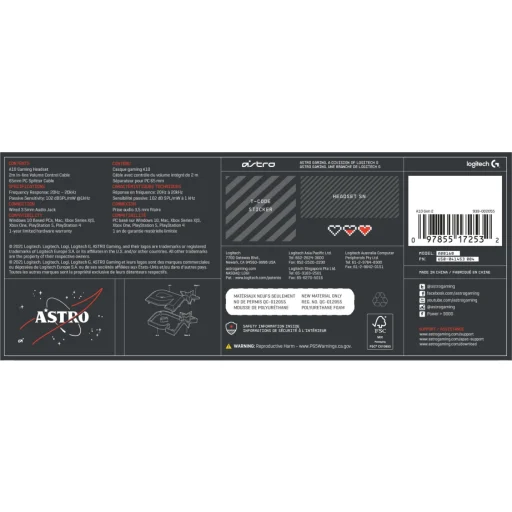 Imagen 7 de Astro Headset A10 Wireless PS4PS5XboxPC Black