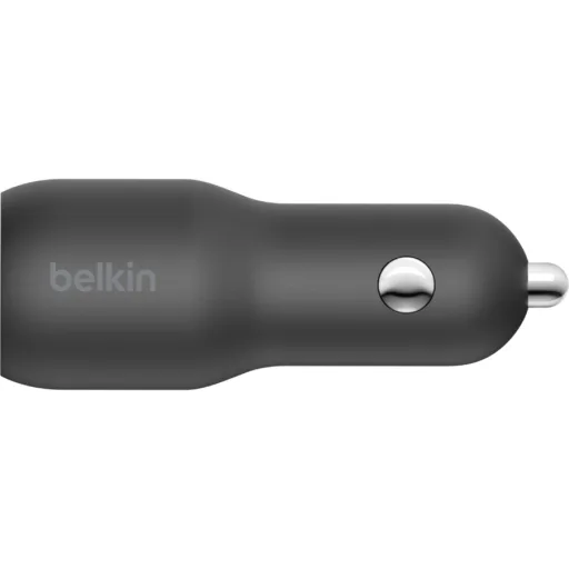 Imagen 1 de Belkin BOOST UP Dual Car Charger with PPS 37W - Adaptador de corriente para el coche - 37 vatios - PD 3.0 - 2 conectores de salida (USB, 24 pin USB-C)