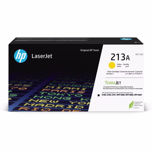 Toner HP 213A Amarillo para LaserJet Ent 5700 5800 6700 6701 6800 6801, 3000Pág