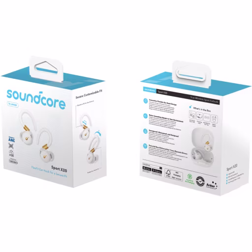 Imagen 6 de Audifono True Wireless Sport X20 Soundcore blanco