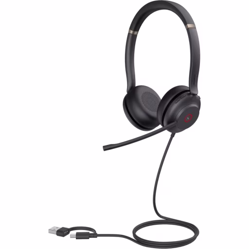 Imagen 0 de Cintillo USB, binaural , microfono con cancelacion de ruido , almohadilla cuero 