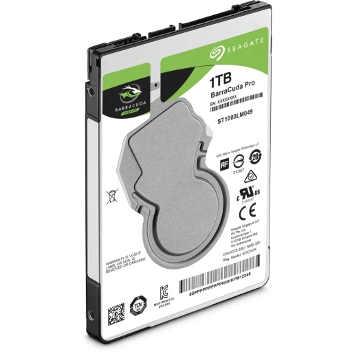 Imagen 2 de Disco Duro Seagate Barracuda Pro 1TB 2.5" 7mm 7200 RPM SATAIII 6 Gb/s 128MB