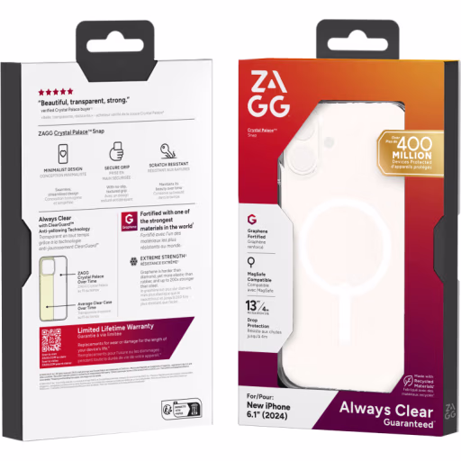 Imagen 3 de Funda Crystal Palace Snap Magsafe iPhone 16 Zagg Pam