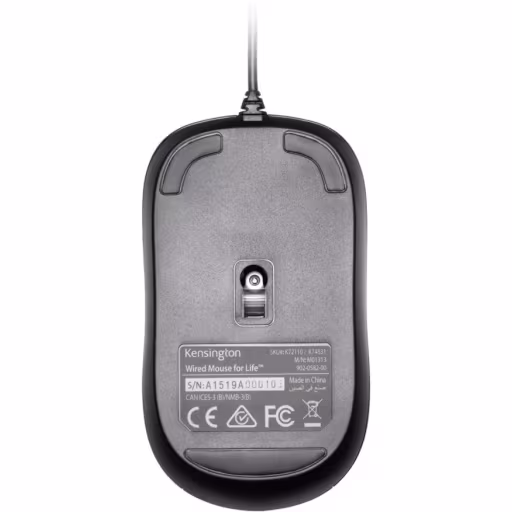 Imagen 2 de Mouse Alámbrico Kesington For Life Óptico 1000dpi 3 Botones USB Negro  