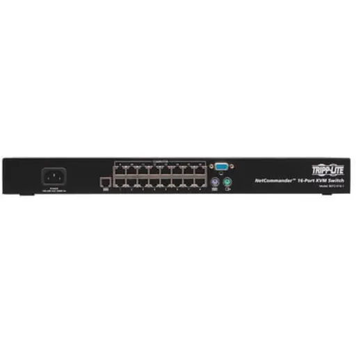 Imagen 1 de Tripp Lite 16-Port Cat5 KVM Switch VGA USB PS/2 1URM Rackmount - Conmutador KVM - CAT5 - 16 x KVM port(s) - 1 usuario local - sobremesa - Conforme a la TAA