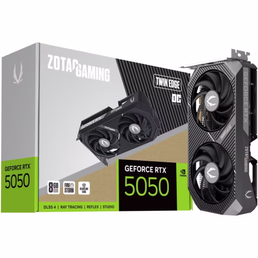 Tarjeta de Video Zotac GAMING GF RTX 5050 Twin Edge OC 8GB GDDR6 3*DP HDMI