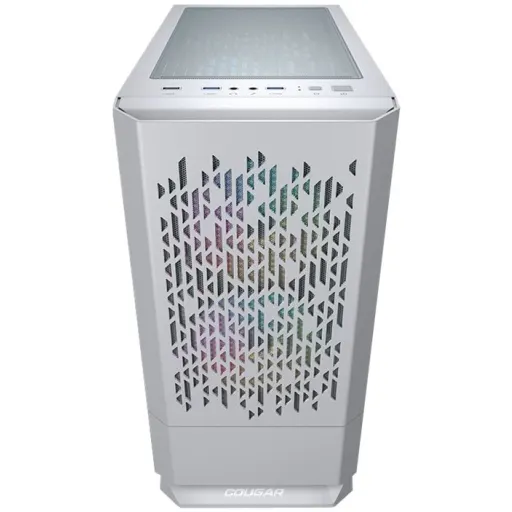 Imagen 12 de Cougar MG140 Air RGB - MT - micro ATX - panel lateral con ventana (cristal templado) - sin fuente de alimentación - blanco - USB/Audio