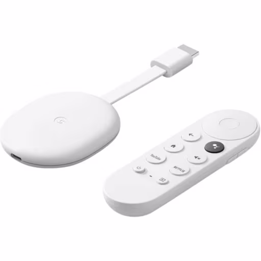 Imagen 1 de Reproductor Streaming Google Chromecast con Google TV 4K 2GB 8GB HDMI Blanco