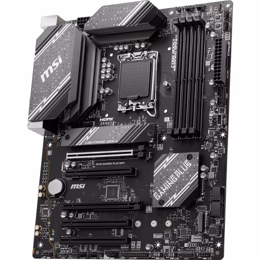 Imagen 2 de Tarjeta Madre MSI B760 GAMING PLUS WIFI LGA1700 14°G 4*DDR5 2*M.2 DP HDMI USB3.2
