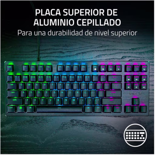 Imagen 1 de Taclado Gamer Alámbrico Razer Huntsman V3 X Tenkeyless Optic RGB, Español