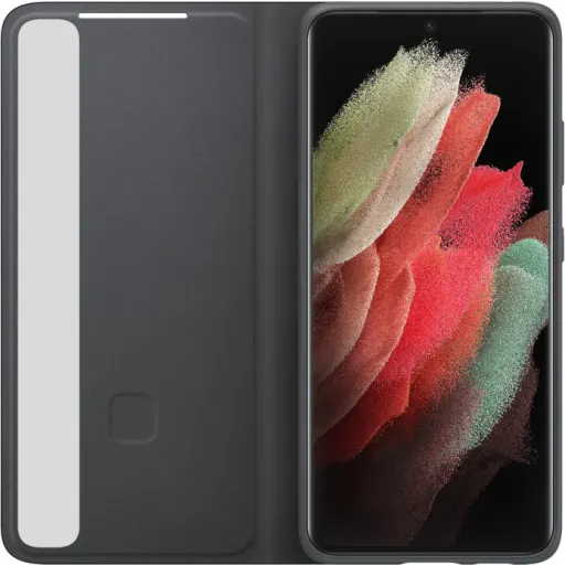Imagen 1 de Samsung carcasa smart clear view cover negro galaxyS21 ultra