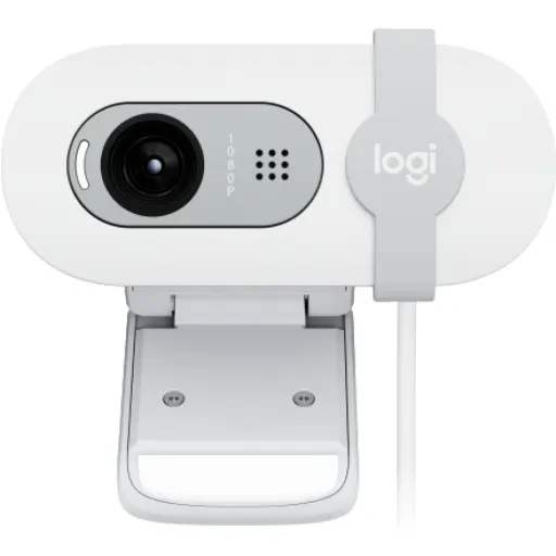 Imagen 1 de Cámara Web Logitech Brio 100, FHD1920*1080 30pps 2MP c/Mic USB tipo-A Blanco