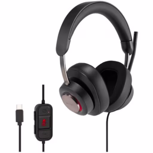 Imagen 0 de Audifono Alámbricos Kensington PRO H2000, Over Ear CAble 1.8mts USB-C Negro