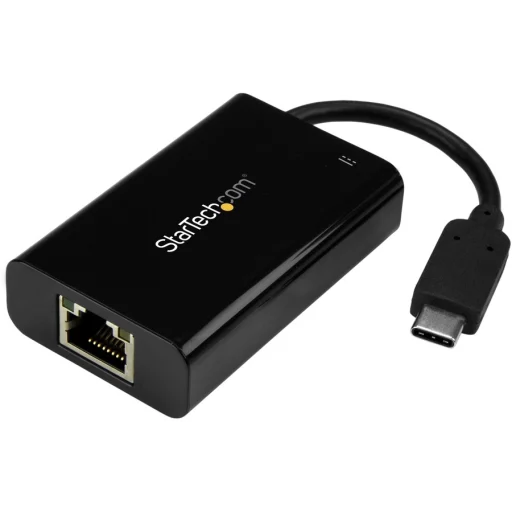 Imagen 0 de Adaptador USB-C a Red Ethernet Gigabit 10/100/1000B-T Pto RJ-45 Negro StarTech