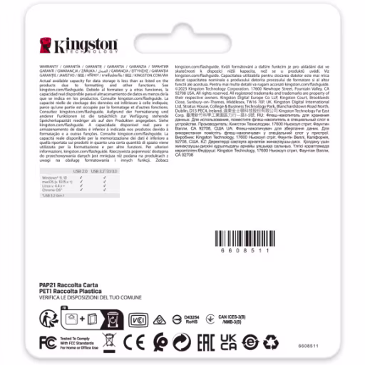Imagen 5 de Pendrive 128GB Kingston DataTraveler SE9 G3, USB 3.2 Gen1 Lec220MB/s Esc100MB/s