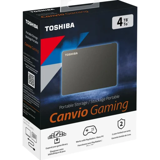 Imagen 1 de Disco Duro Externo Gamer Toshiba Canvio 4TB 2.5" USB 3.2 G1 Lec5000MBs Esc480MBs