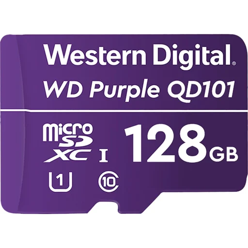 Imagen 1 de Memoria MicroSDXC 128GB Western Digital Surveillance Purple  UHS-I CL10 S/Adapt