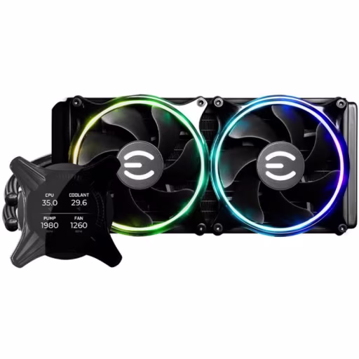 Imagen 1 de Refrigeracion liquida PC EVGA CLCx 240MM LCD