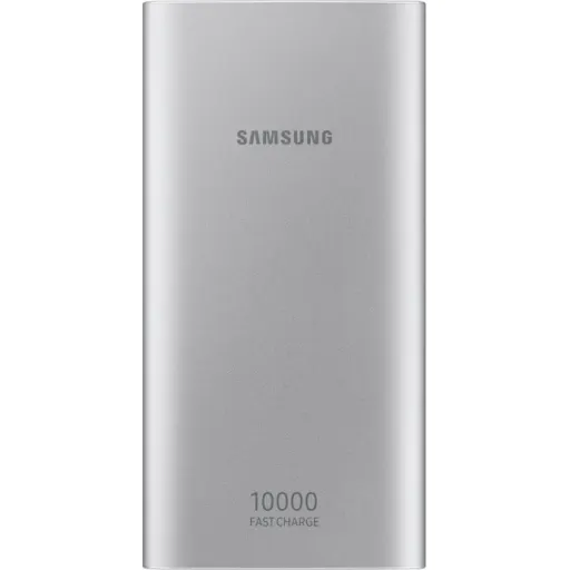 Imagen 3 de Samsung EB-P1100 - Cargador portátil - 10000 mAh - 2 A - Fast Charge - 2 conectores de salida (USB) - en el cable: USB-C - plata