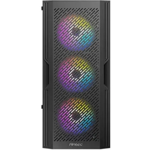Imagen 3 de Gabinete Gamer Antec AX20, MidTower RGB 2*USB2.0 USB3.0 Vidrio lateral ATX Negro