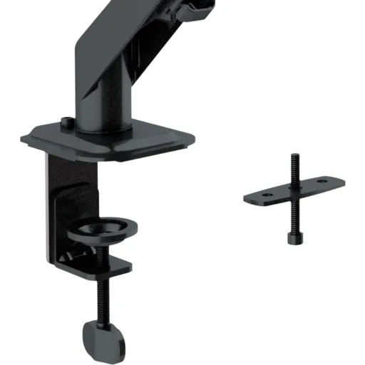 Imagen 2 de Soporte de Escritorio 1 Brazo para Monitor 17" a 27" 6.5Kg Resorte Neumático Neg