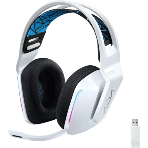 Imagen 3 de Logitech Headset Gaming G733 LOL Tico KDA Blanco/Negro