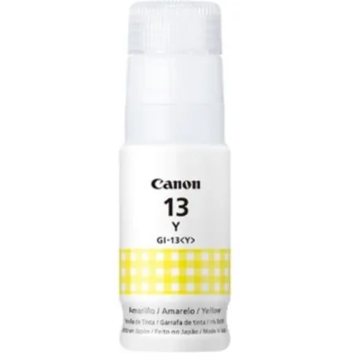 Botella de Tinta Canon GI-13 YELLOW para Pixma G510 Pixma G610, 60ml