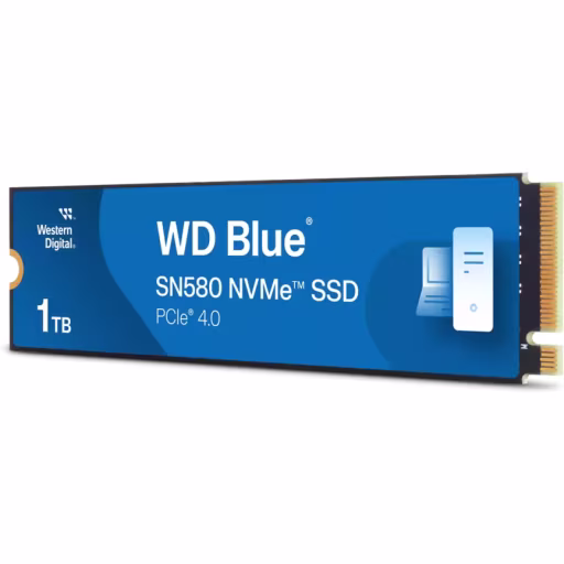 Imagen 1 de Unidad SSD Western Digital Blue SN580 1TB M.2 22*80 PCIe4x4 Le4000MB/s Esc2000MB