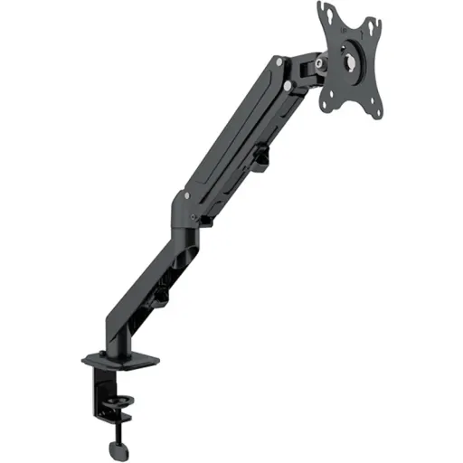 Imagen 0 de Soporte de Escritorio 1 Brazo para Monitor 17" a 27" 6.5Kg Resorte Neumático Neg