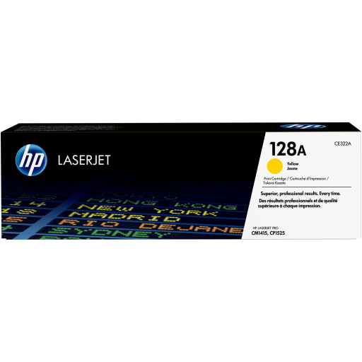 Toner HP 128A Yellow LaserJet Pro CM1415FNW/CP1525NW/CM1415FN, 1.300 Páginas