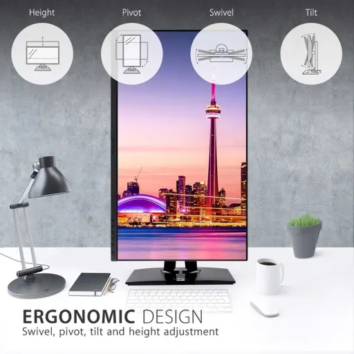 Imagen 3 de Monitor Viewsonic VP2756-2K 27" QHD 2560*1440 LED IPS DP HDMI USB3.2 USB-C 60Hz
