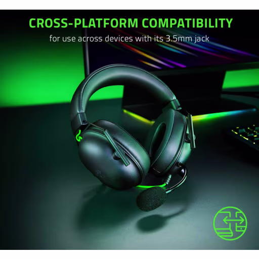 Imagen 6 de Audífonos Gamer Alámbricos Razer BlackShark V2X Triforce 50mm HyperClear Mic Blk