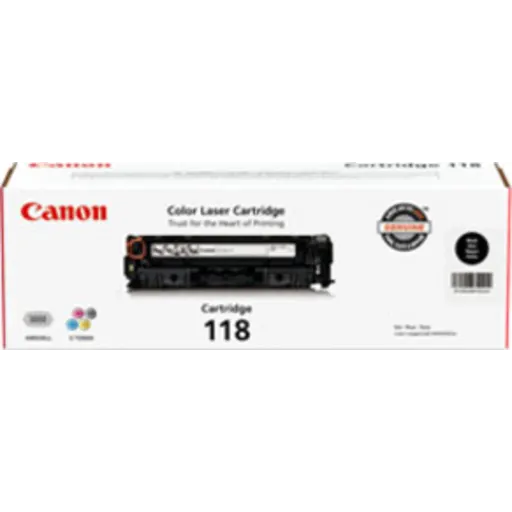 Cartridge Canon 118 Negro para LBP7200Cdn MF8350Cdn MF8380Cdw 3100Pág