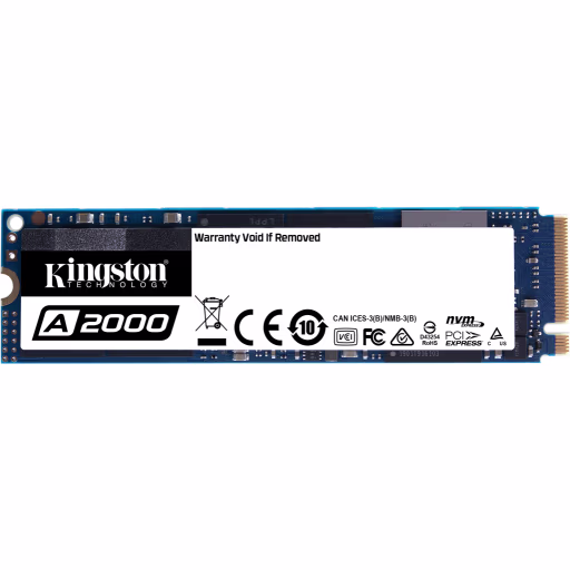 Imagen 0 de Unidad SSD Kingston A2000 500GB M.2 22*80 PCIe 3D NAND Lect2200Mbs Esc2000Mbs