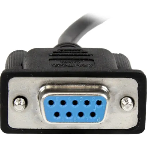 Imagen 1 de Cable de SERIE RS232 DB9 H/H Serie de módem nulo 2mts Color Negro - StarTech