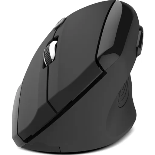 Imagen 2 de Mouse Ergonómico Inalámbrico KipX KMW-390 Vertical Conectividad 2.4 Ghz Negro