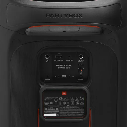Imagen 7 de Parlante Karaoke JBL PartyBox Stage 320 Conectividad Inalámbrica BT IPX4 Negro