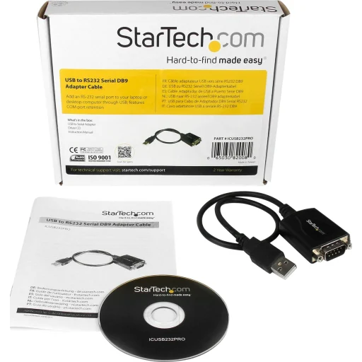 Imagen 3 de Adaptador USB 2.0 Tipo-A a Serial DB9 RS232 M/M 1ft 0.3mt Negro - StarTech