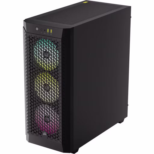Imagen 5 de Gabinete Corsair 480T RGB 2*USB3.0 Vidrio Templado Filtro polvo ATX Negro