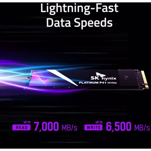 Imagen 1 de Unidad SSD Hynix Platinum P41 1TB M.2 22*80 PCIe NVMe. Lec7000MBs Esc 6500MBs