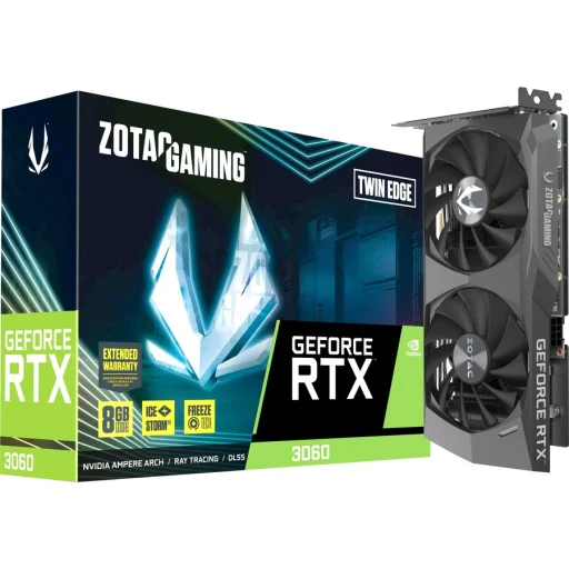 Imagen 0 de Tarjeta de Video Zotac RTX 3060 Twin Edge 8G 8GB GDDR6 PCIe4.0 16x 3*DP HDMI ATX