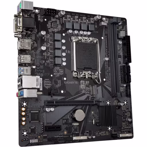 Imagen 2 de Tarjeta Madre Gigabyte H610M S2H V2 DDR4 LGA1700 12/13°G 2*DDR4 HDMI DP DVI mATX